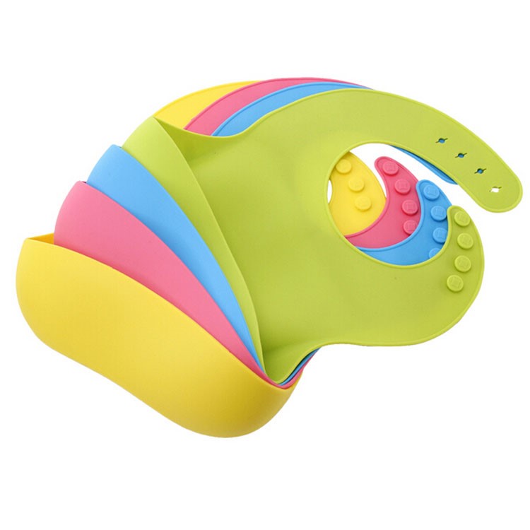 Stereoscopic Cute Comfortable Waterproof Baby Silicone Bib - Pink-2