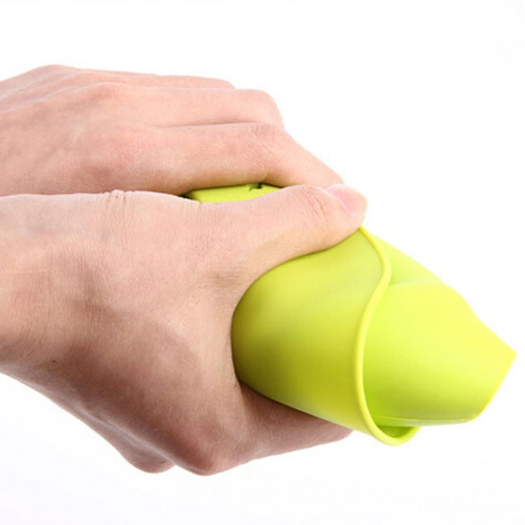 Stereoscopic Cute Waterproof Baby Silicone Food Catcher Bib - Green-2