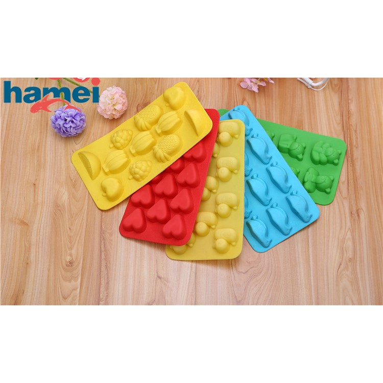 Portable Penguin Shape Silicone Ice Cube Candy Chocolate Mold - Blue-2
