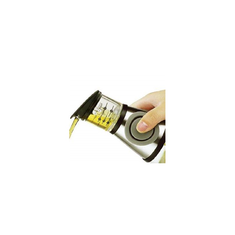 500ml Press Type Glass Bottle Oil Measure Dispenser Multi-functional Vinegar Sauce Bottle-11