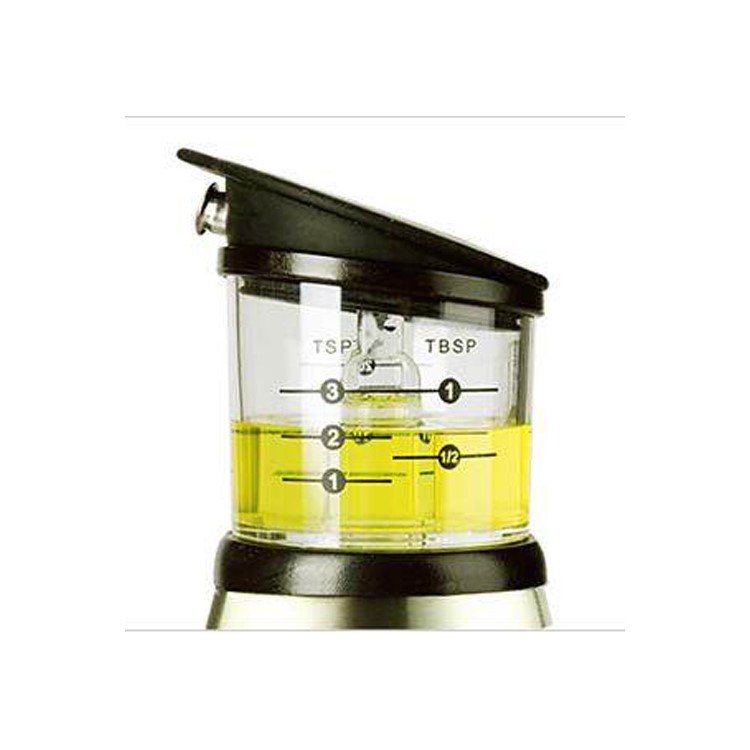 500ml Press Type Glass Bottle Oil Measure Dispenser Multi-functional Vinegar Sauce Bottle-13