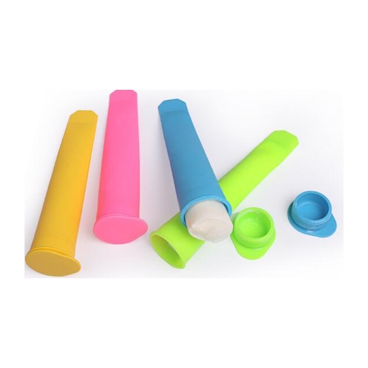 10Pcs/Set Silicone Ice Pop Molds 10 Vibrant Colors-10