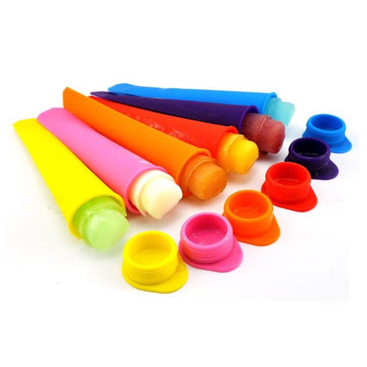 10Pcs/Set Silicone Ice Pop Molds 10 Vibrant Colors-13
