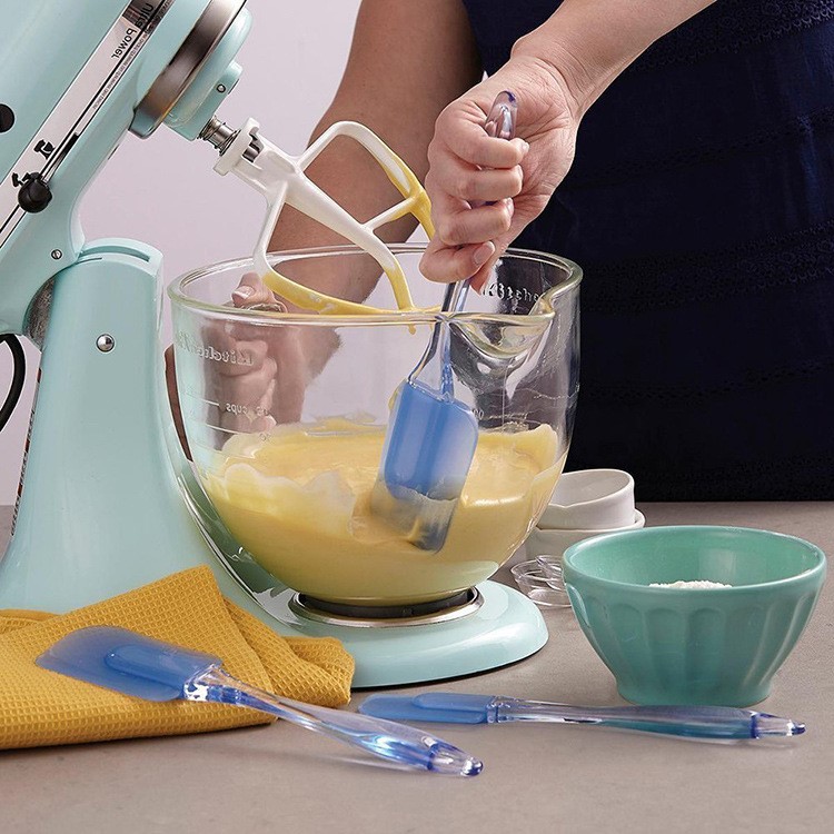 3 Piece Safe Environmental Flexible Silicone Spatula for Cooking Baking Cleaning-1
