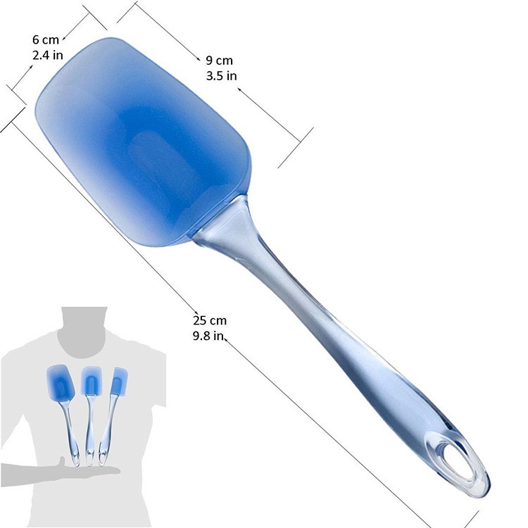 3 Piece Safe Environmental Flexible Silicone Spatula for Cooking Baking Cleaning-2