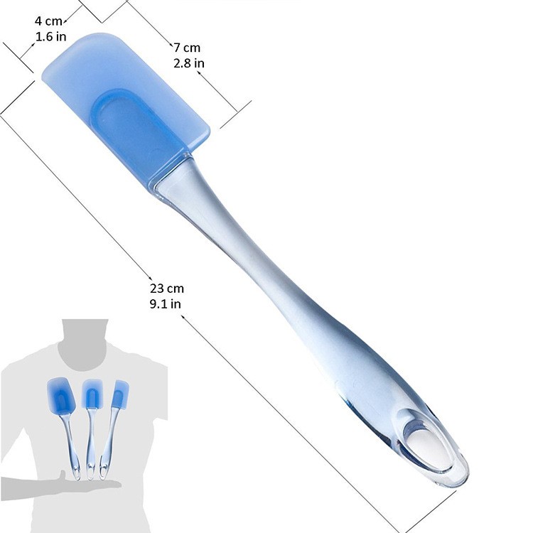 3 Piece Safe Environmental Flexible Silicone Spatula for Cooking Baking Cleaning-6