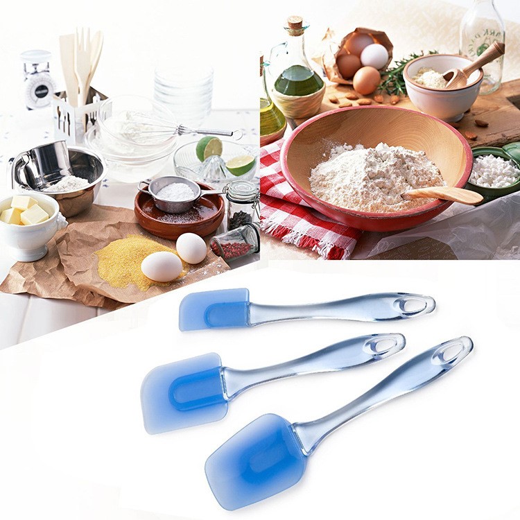 3 Piece Safe Environmental Flexible Silicone Spatula for Cooking Baking Cleaning-7