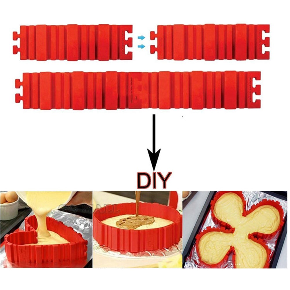 4 Teile / Satz Nichtstick Silikon Magie Kuchenform Bake Schlange DIY Backform Werkzeuge