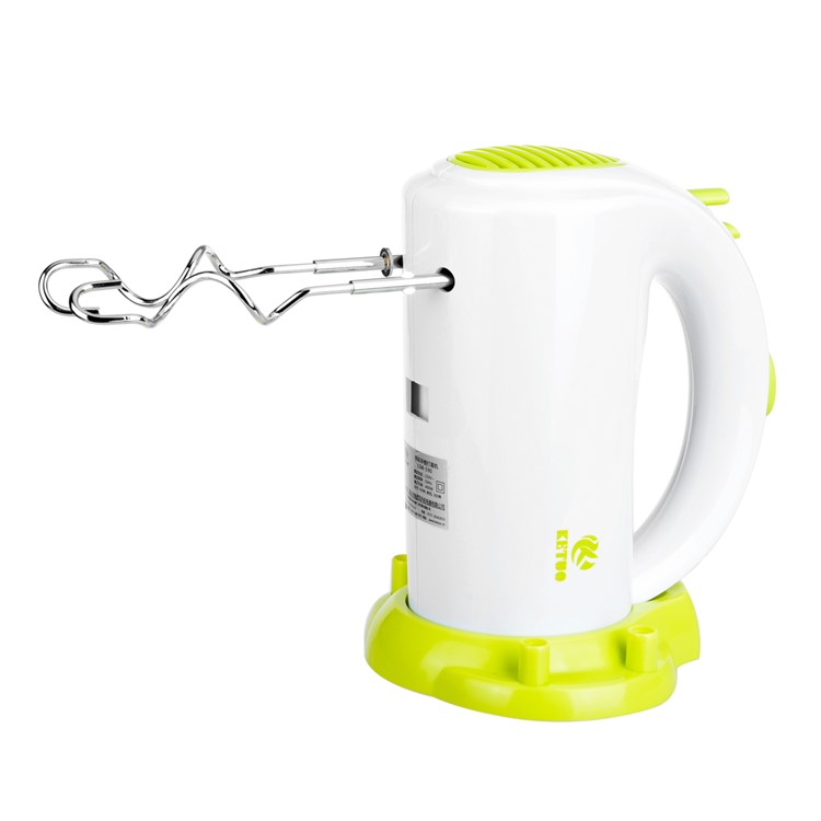 Large power Household Electrical Egg Beater Dough Maker - Green + White / EU Plug-3