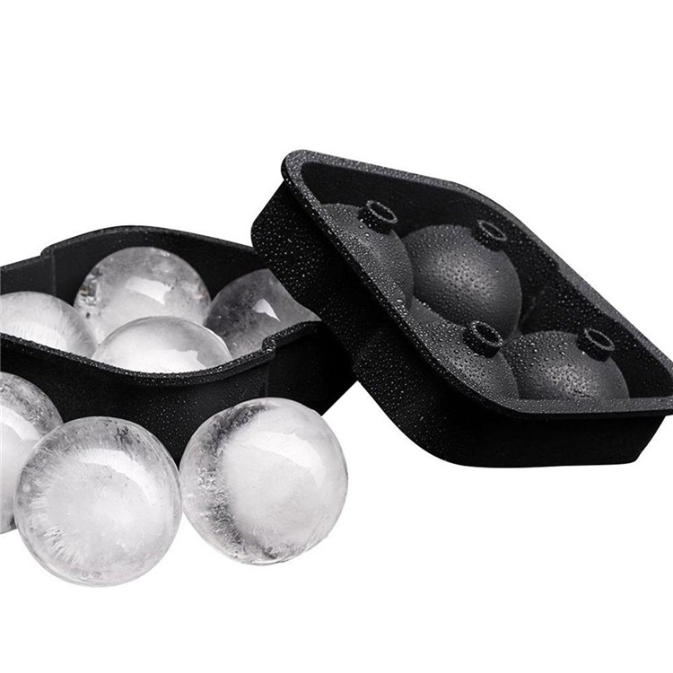 Silikon-Eisschale In Kugelform - Schwarz-10