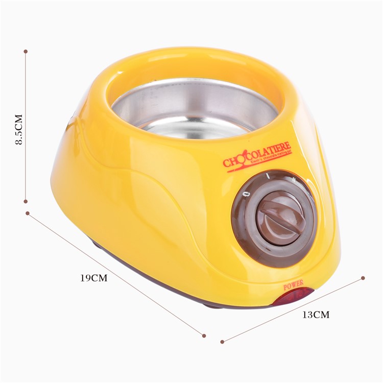 Chocolate Candy Melting Pot Universal DIY Chocolate Boiler - Yellow / EU Plug-4