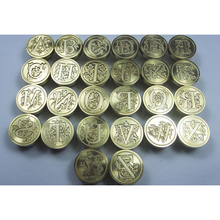 Capital Letter X Retro Wax Seal Stamp with Rosewood Handle-5