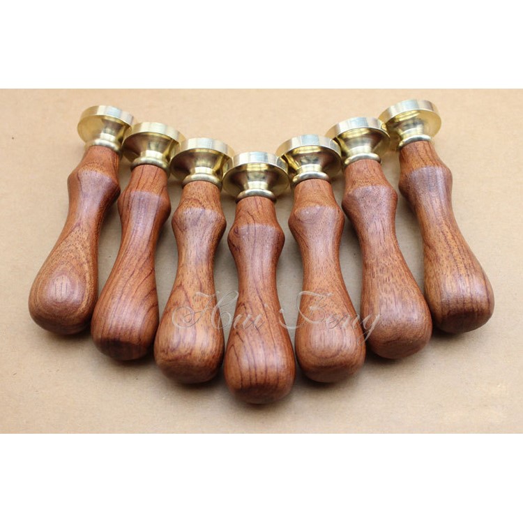 Capital Letter X Retro Wax Seal Stamp with Rosewood Handle-6