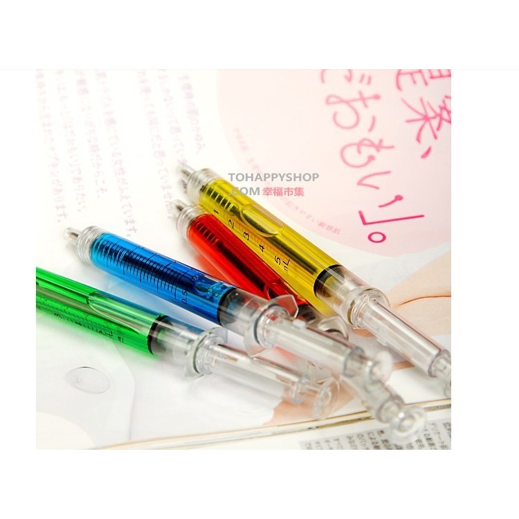 Novelty Syringe Style Ballpoint Pen Cool Injection Toy 1 Piece - Random-2