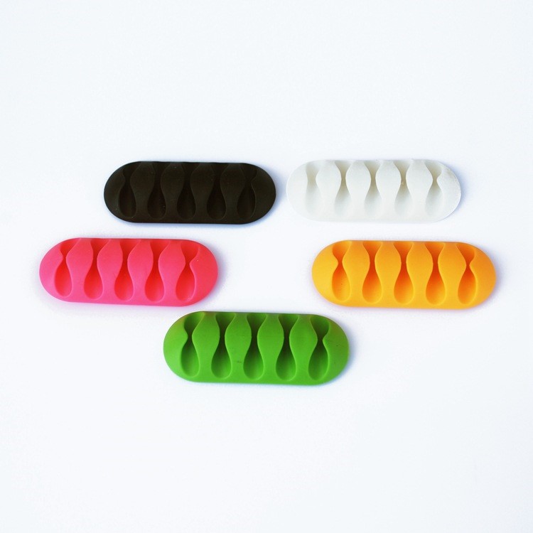2PCS/Pack Silicone Desktop Cord Holder Cable Organizer-3