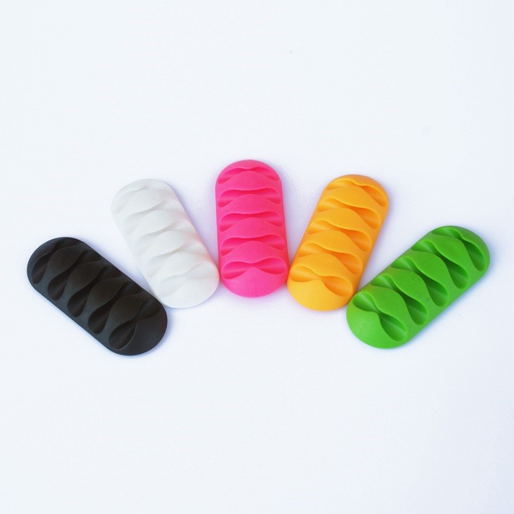 2PCS/Pack Silicone Desktop Cord Holder Cable Organizer-4