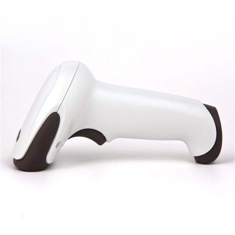 MJ-6709B Wireless Bluetooth Barcode Scanner Tape Storage 1D Laser Scanning Coder - White-2