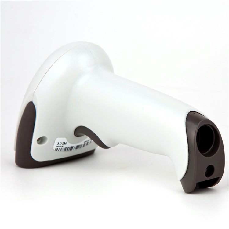MJ-6709B Wireless Bluetooth Barcode Scanner Tape Storage 1D Laser Scanning Coder - White-3
