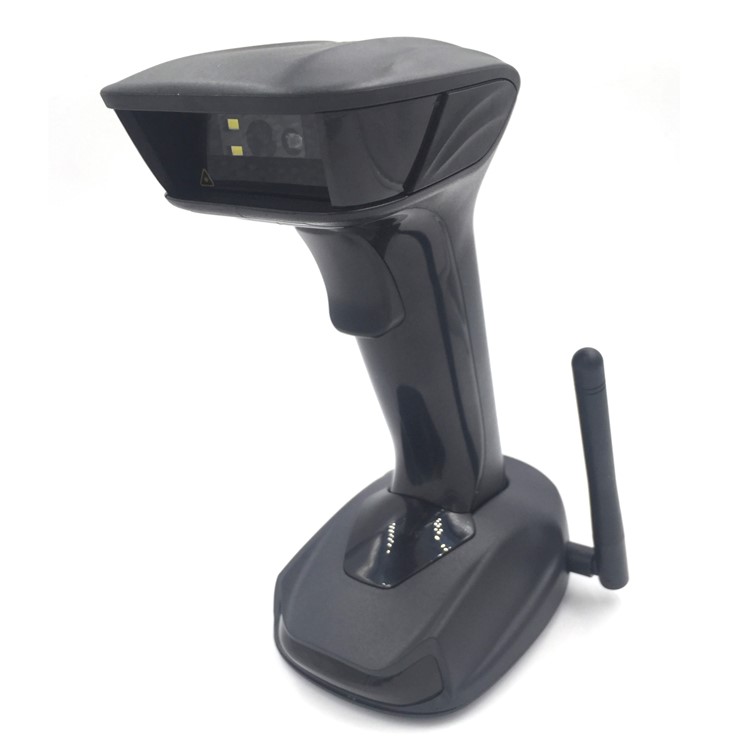 HY2440 433Mhz Wireless Socket 2D Barcode Reader - Black-11