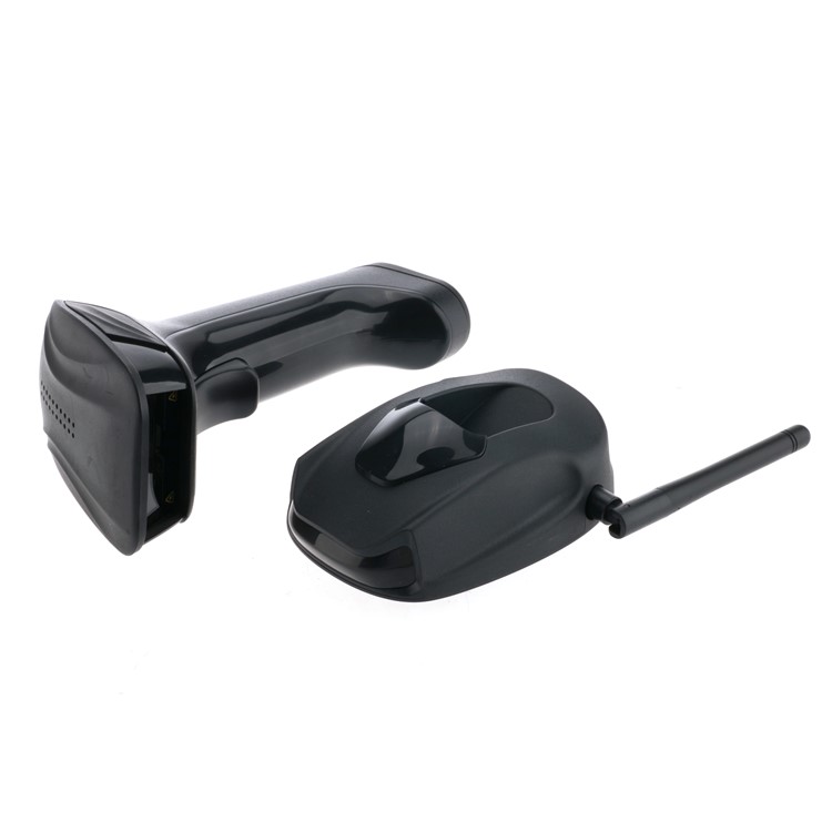 HY2440 433Mhz Wireless Socket 2D Barcode Reader - Black-2