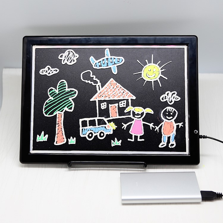 SC-K3324 Dual-use Kids Drawing Board Lighted Writing Pad USB Powered Graphics Board-4
