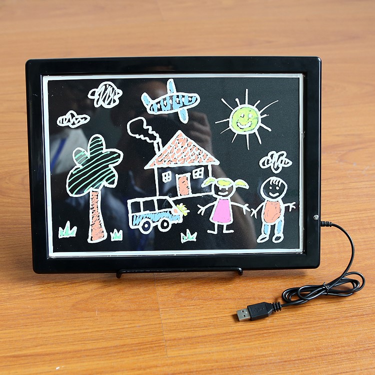 SC-K3324 Dual-use Kids Drawing Board Lighted Writing Pad USB Powered Graphics Board-6