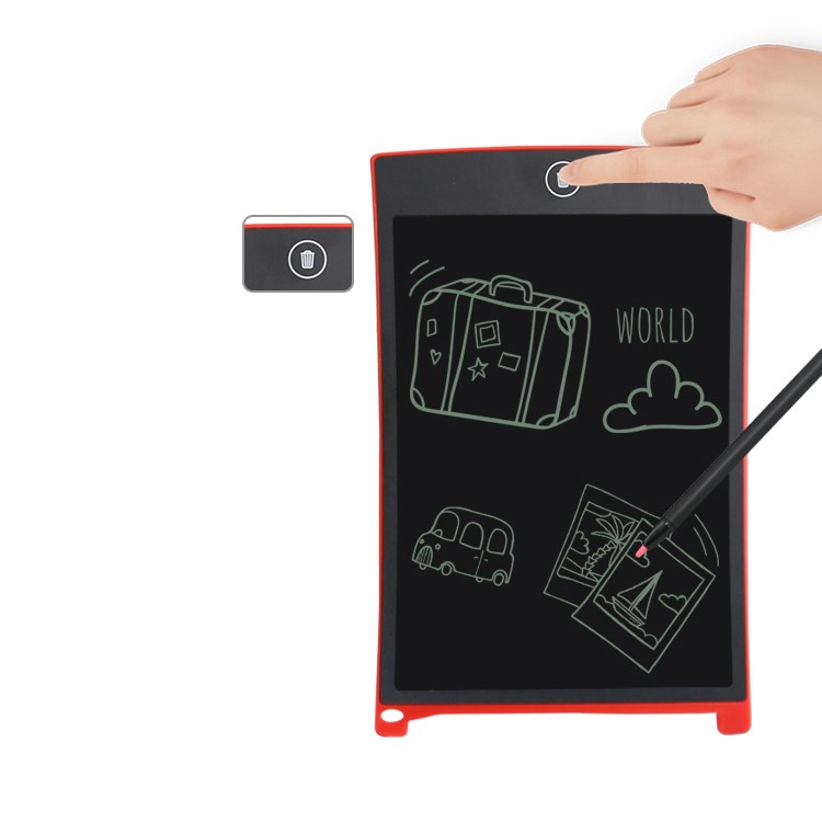 Portable 8.5 Inch Digital LCD Drawing Writing Board Tablet with Pen - Red-2