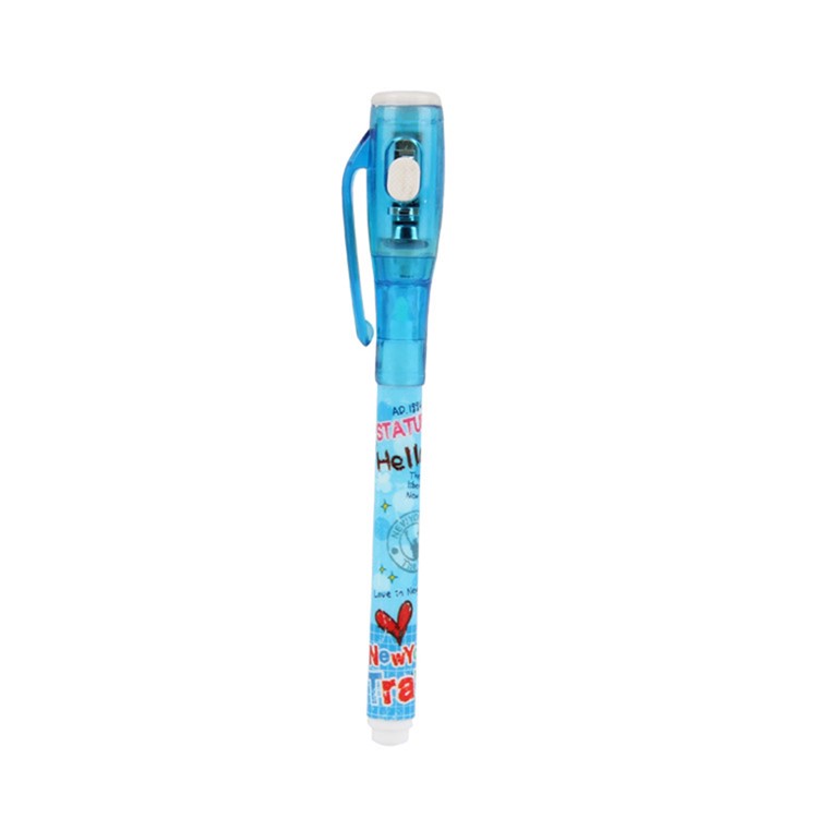 Invisible Ink Pen, Spy Pen Secret Message Writer with UV Light Magic Marker for Drawing Fun - Random-3