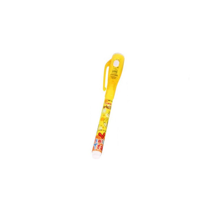 Invisible Ink Pen, Spy Pen Secret Message Writer with UV Light Magic Marker for Drawing Fun - Random-4
