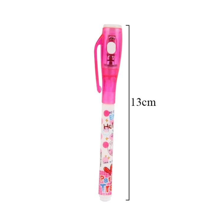 Invisible Ink Pen, Spy Pen Secret Message Writer with UV Light Magic Marker for Drawing Fun - Random-7
