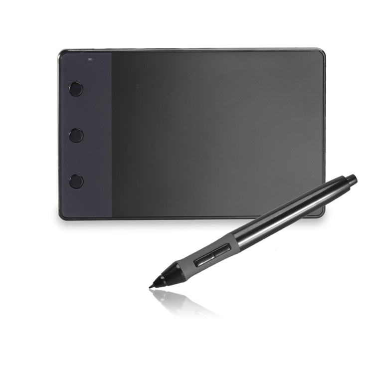HUION H420 USB Graphics Drawing Signature Tablet Board Kit with 3 Express Keys (4 x 2.23 inch Screen) - Black-2