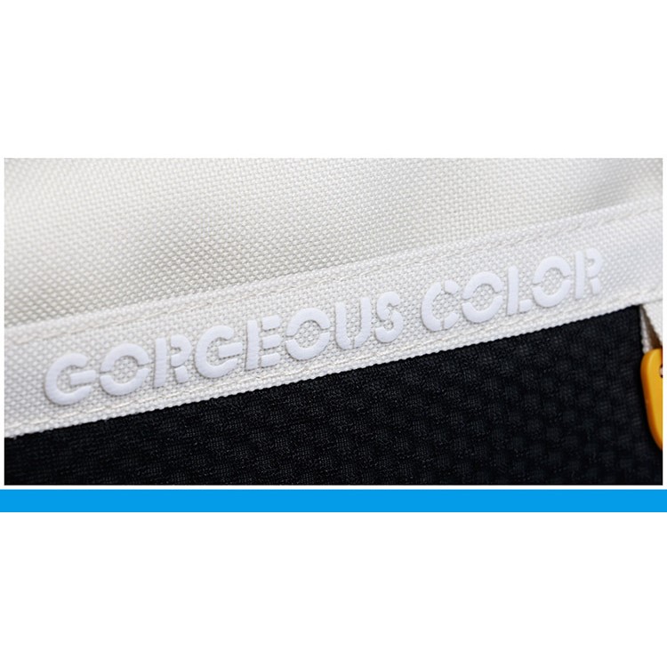 Canvas Student Pencil Pouch Bag 20.5 x 9.5cm Large Storage Space - White-7
