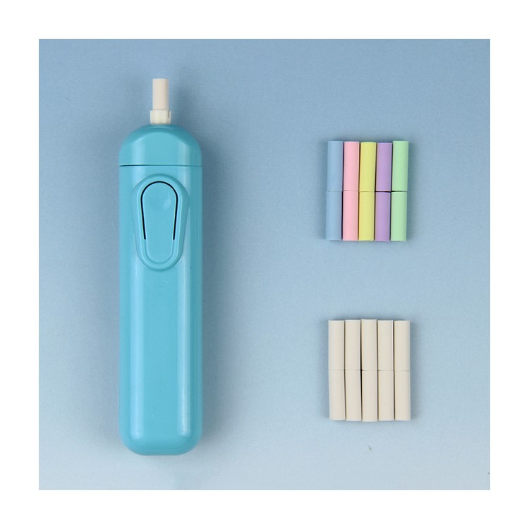 Battery Powered Electric Eraser Automatic School Supplies Stationery for Kids - Blue-1