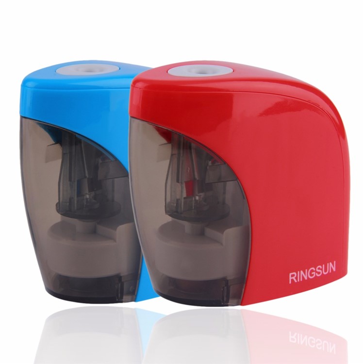 Battery Powered Electric Pencil Sharpener - Red-5