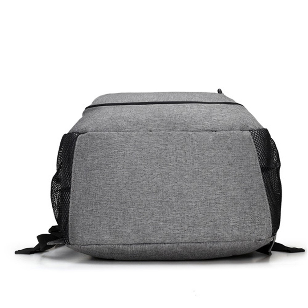 Fashion Oxford Cloth Business Laptop Backpack Travel Bag with USB Charging Function - Grey-7