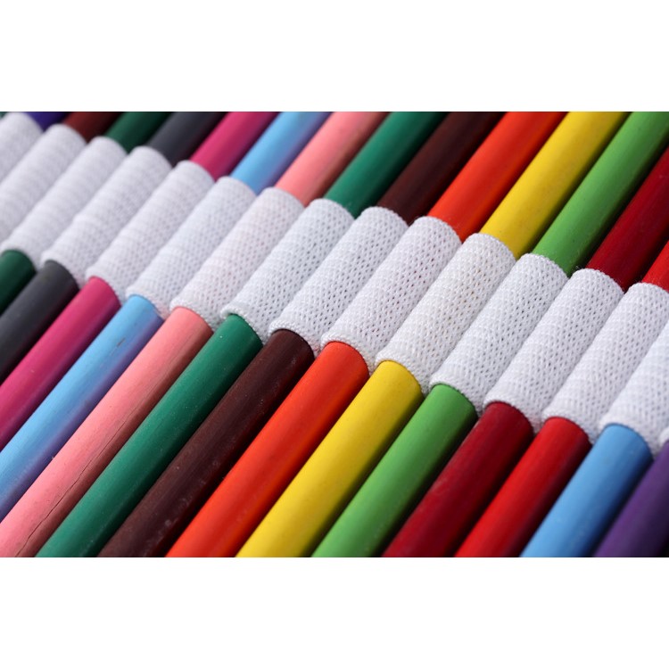 Chinese Folk-custom Pattern Canvas Pencils Organizer Pouch Case 56 x 20 cm (48 holes ) - Colorful Tribe Pattern-6