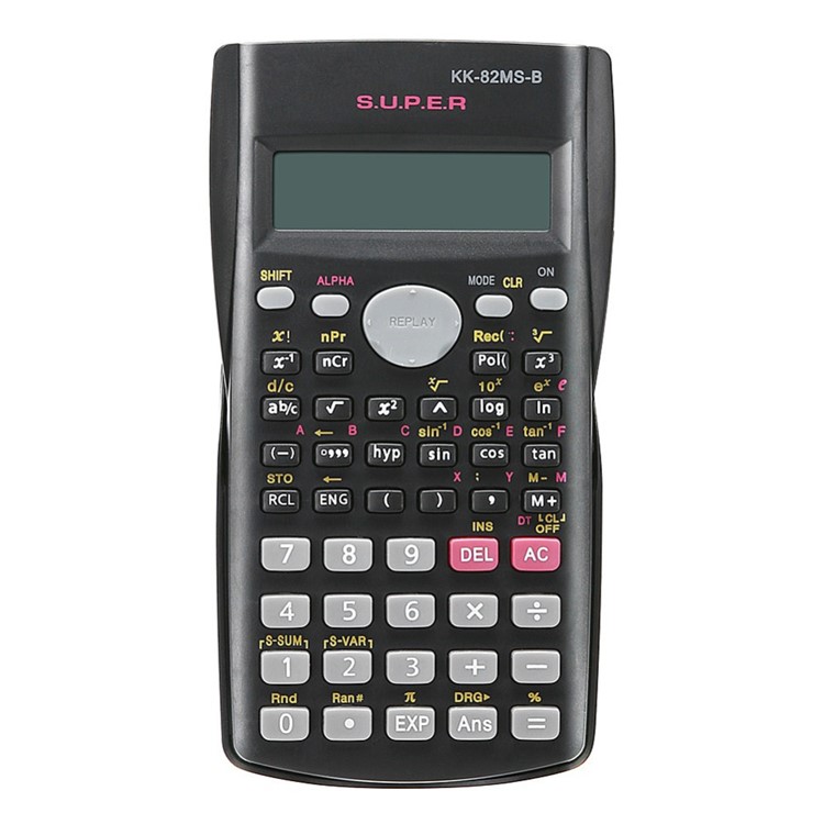 CT-82MS Portable 2 Lines Display Scientific Calculator Multifunctional Mathematics Calculator with Battery-1
