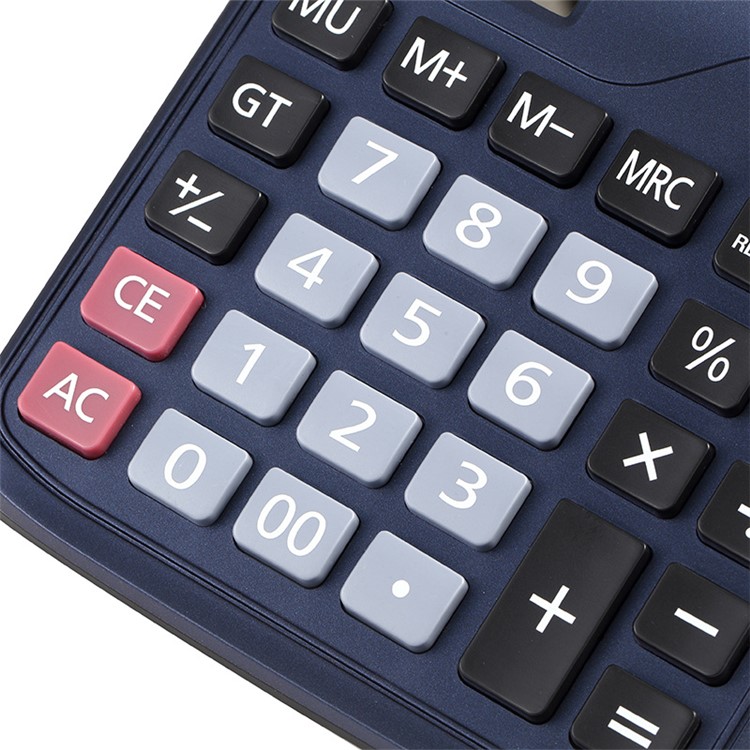 CT-720LA Solar and Battery Dual Power Supply Desktop Calculator - Blue-5