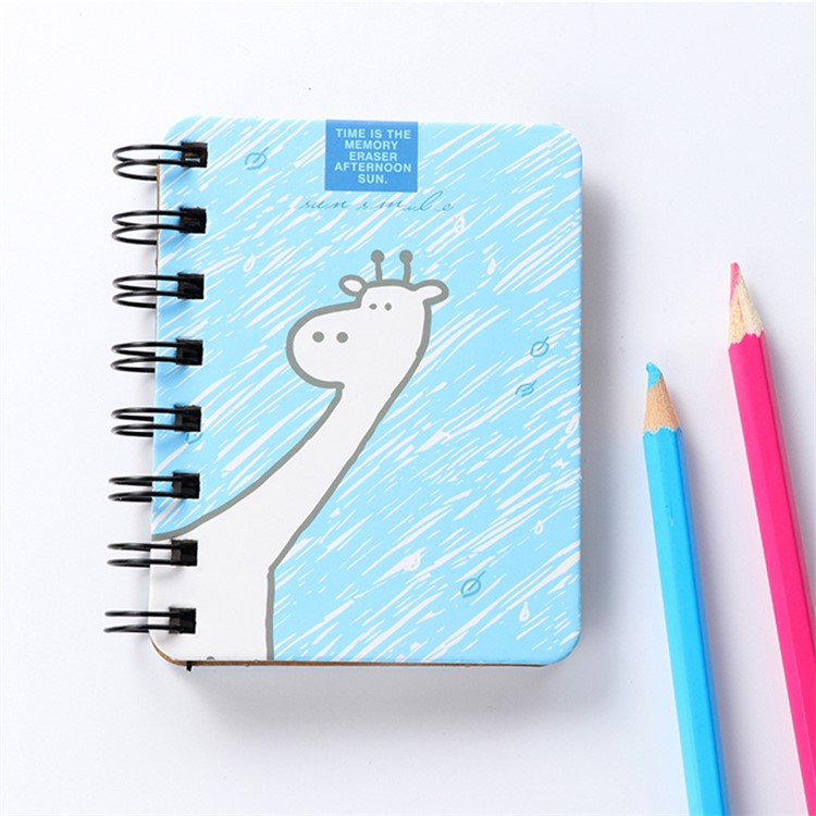 Cartoon Patterned Loose-leaf Journal Notebook - Giraffe-1