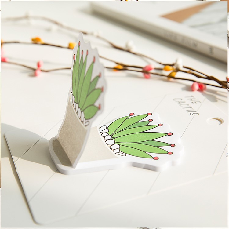 Creative Cactus Shaped Sticky Notes Sticky Memo Notes 30 Sheets - Cactuses-6
