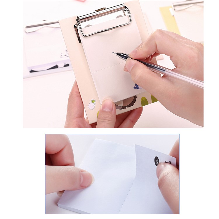 50 Sheets Creative Sticky Notes with Clamp-3