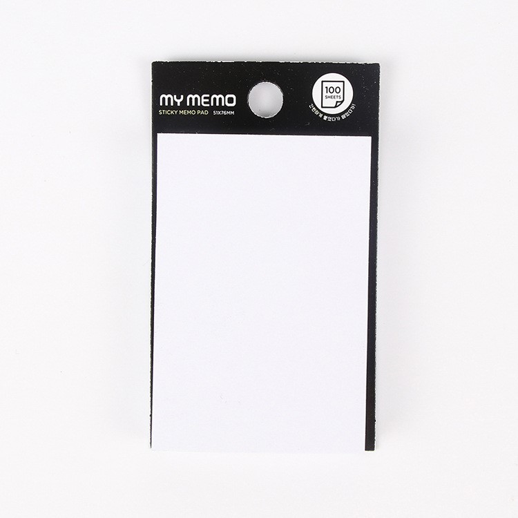 100 Sheets Sticky Notes Memo Self-Stick Notes 5x7.5cm - White-1