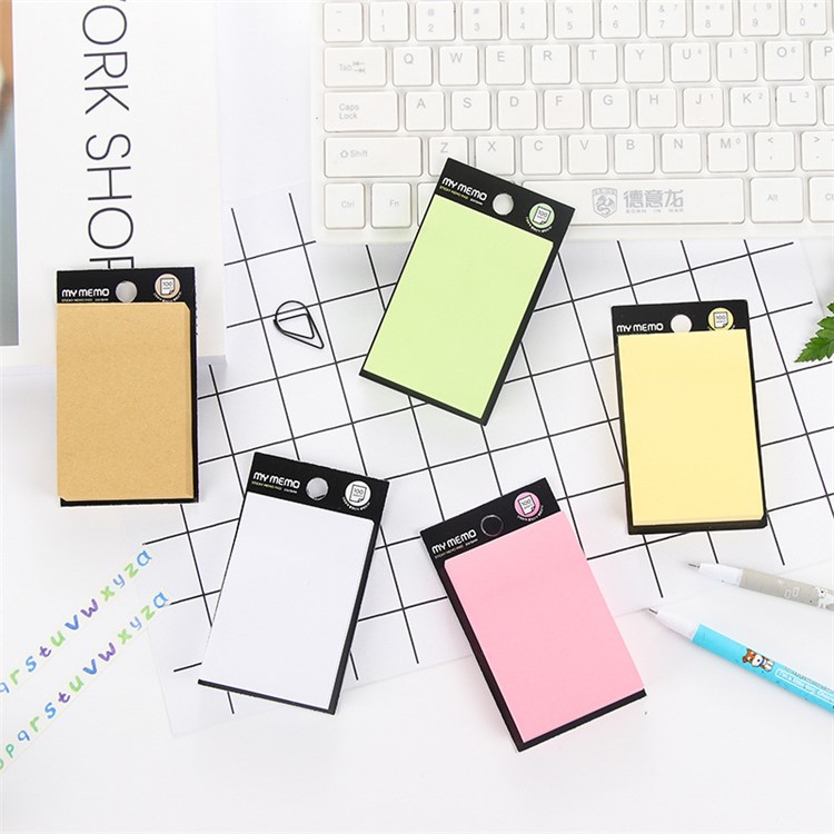 100 Sheets Sticky Notes Memo Self-Stick Notes 5x7.5cm - White-2