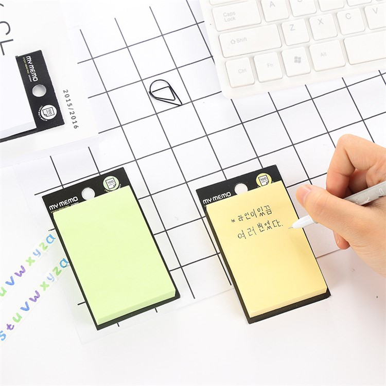 100 Sheets Sticky Notes Memo Self-Stick Notes 5x7.5cm - White-5
