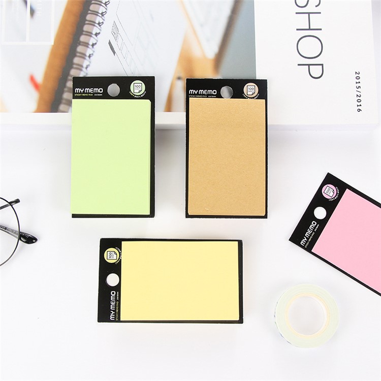 100 Sheets Sticky Notes Memo Self-Stick Notes 5x7.5cm - White-6