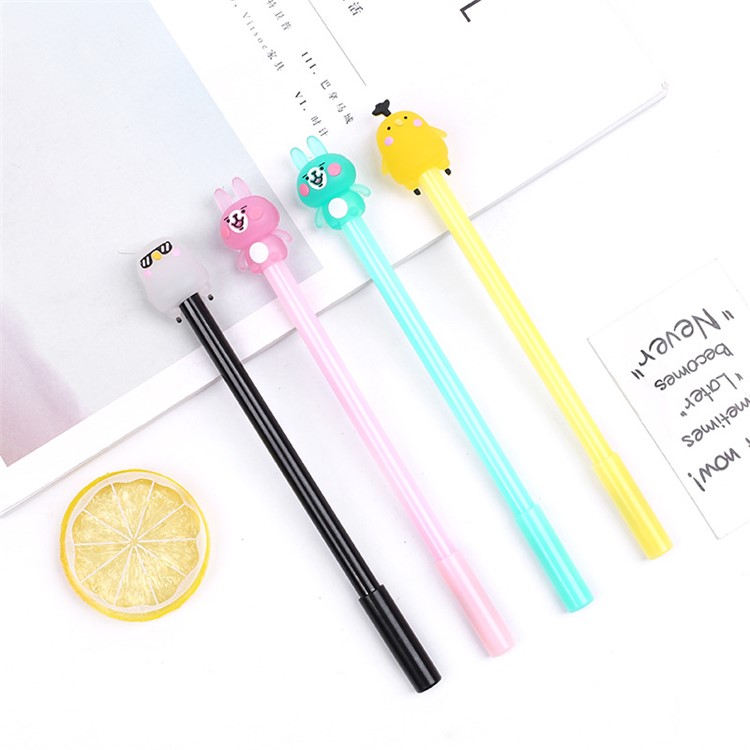 Cute Novelty Cartoon Animal 0.5mm Gel Ink Pen Office School Supplies Students Children Gift (Black Ink)-3