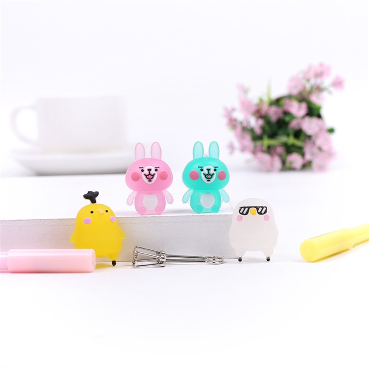 Cute Novelty Cartoon Animal 0.5mm Gel Ink Pen Office School Supplies Students Children Gift (Black Ink)-4
