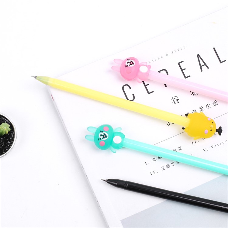 Cute Novelty Cartoon Animal 0.5mm Gel Ink Pen Office School Supplies Students Children Gift (Black Ink)-5