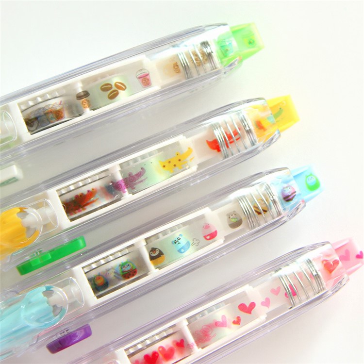UOOPAI Cute Cartoon Lovely Animal Fashion (Fleur) Ruban de correction de bricolage / Ruban coloré / Diary Decor Tape-5
