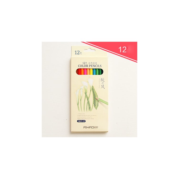 12-color Colored Pencils Drawing Pencils Perfect for Art Projects - Flat Package-1